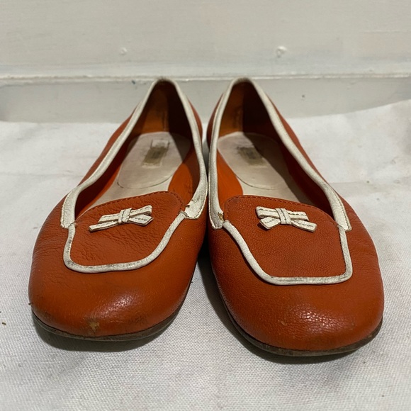 Prada Leather Flats, Size 37 EU Women - Picture 1 of 7